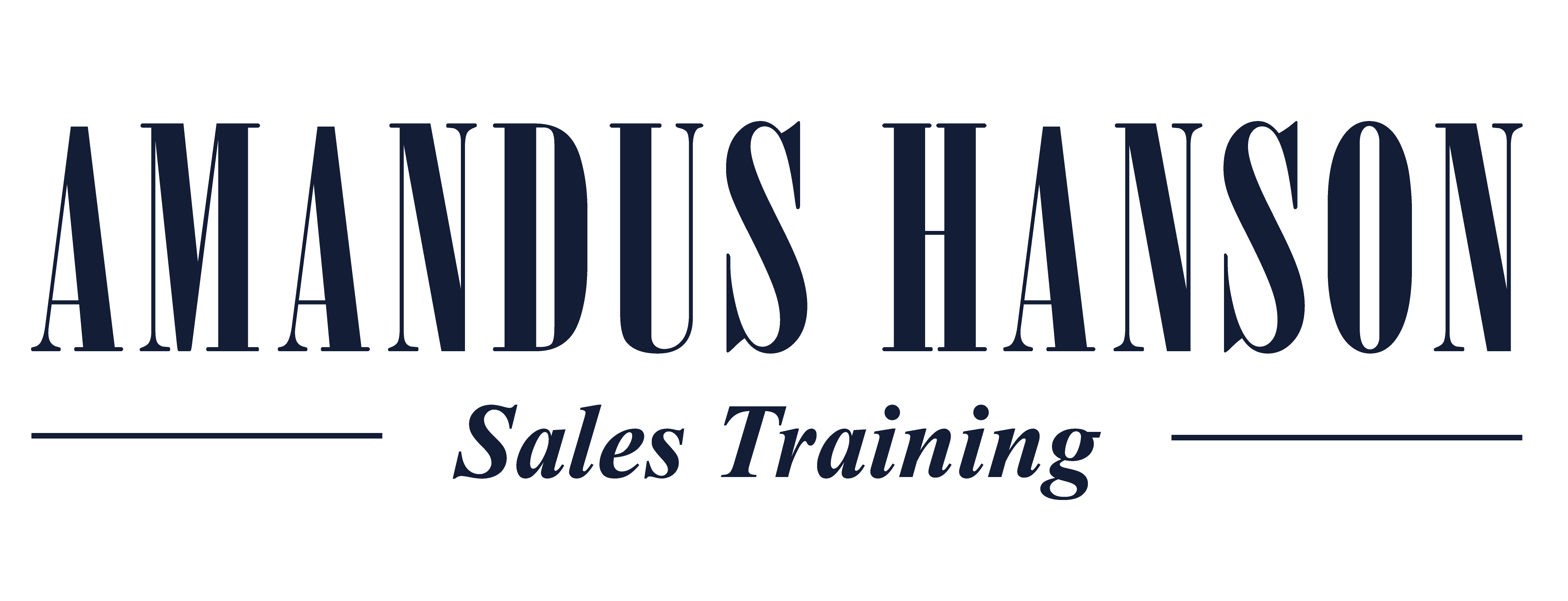 Amandus Hanson Sales Training